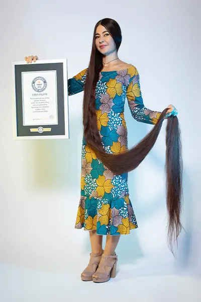 Longest hair female world record